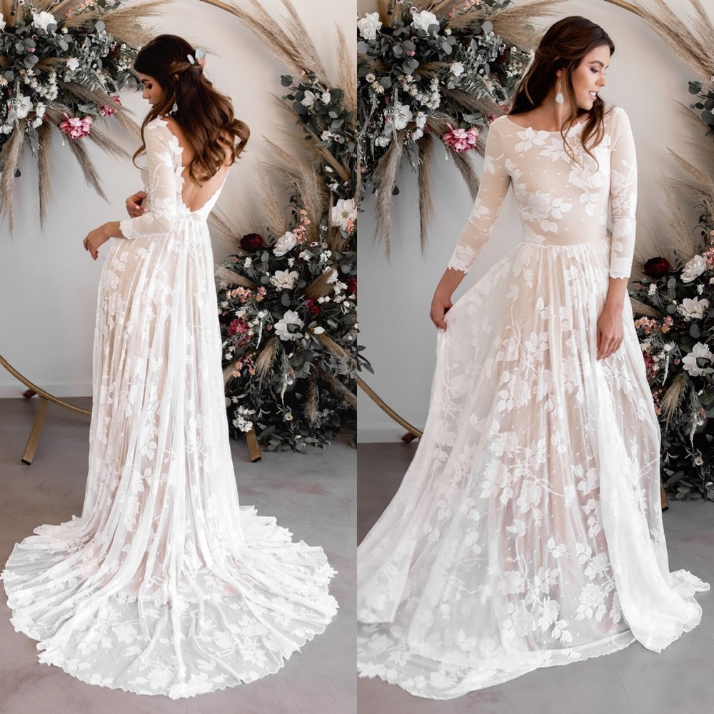 Wear your Love • Ari Boho Lace Wedding Dress